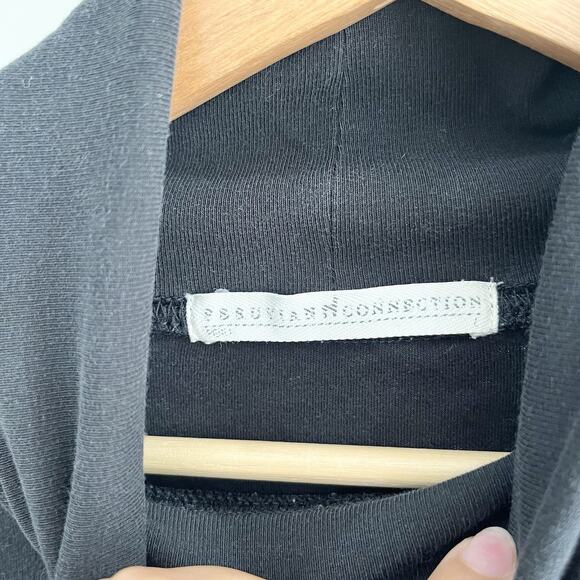 Peruvian Connection Pima Cotton Women Sweater Black Turtleneck Jersey SS500 - Picture 3 of 3